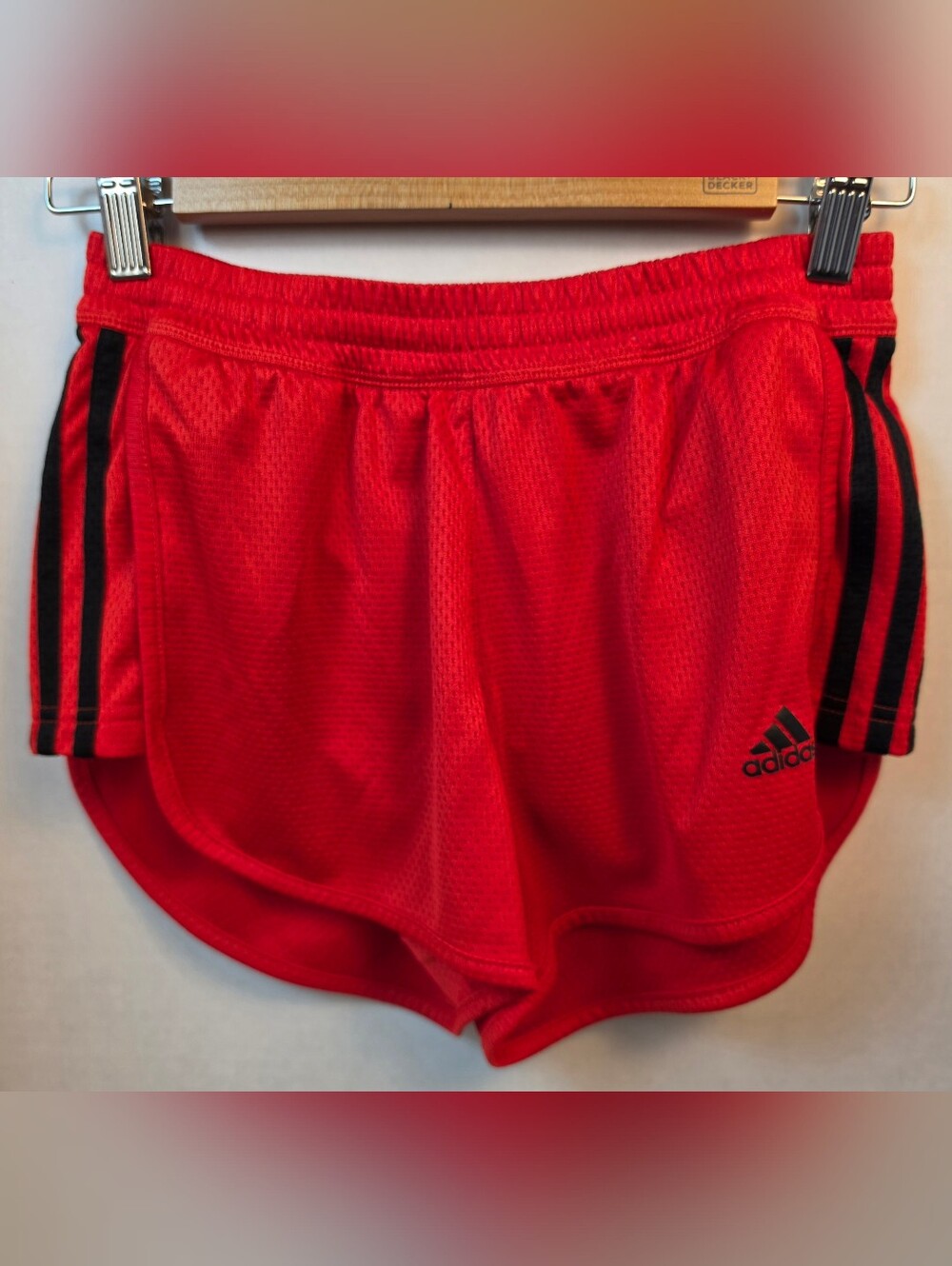 Adidas Women's Red Pacer Athletic Training Shorts Size XS